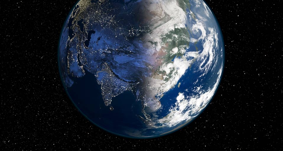 Satellite image of the Earth, centered on Asia -- Science Photo library/NASA/NOAA/SPL &copy; (Bing United States)