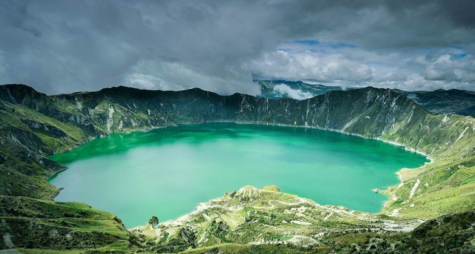 Laguna Quilotoa in the Andes Mountains, Ecuador -- Heeb Photos / eStock Photo &copy; (Bing United Kingdom)