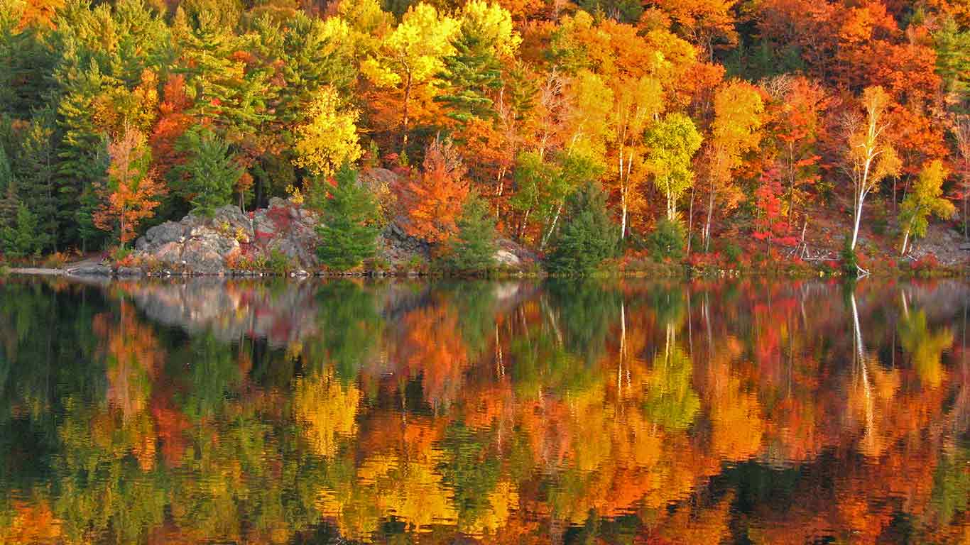 Autumn at George Lake, Ontario, Canada (© pavels/Shutterstock)(Bing New Zealand)