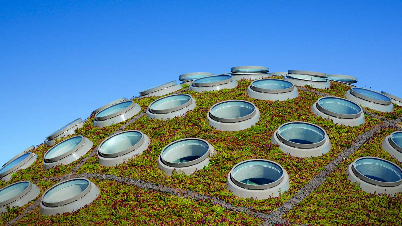 The Living Roof, California Academy of Sciences, Golden Gate Park, San Francisco, California, USA (© Tim Griffith/Corbis)(Bing United Kingdom)