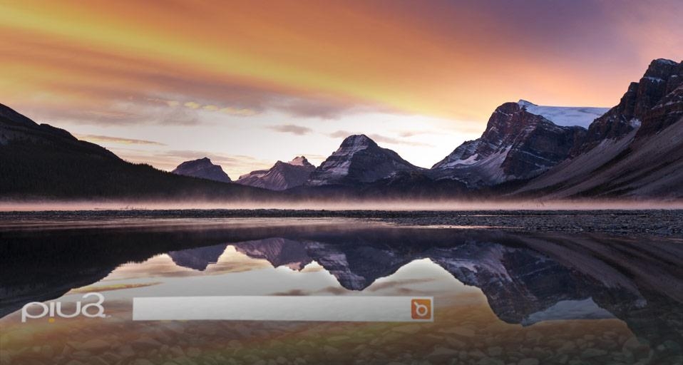 Crowfoot Mountain reflected in Bow Lake, Banff National Park, Alberta, Canada (© Daisy Gilardini/Getty Images) &copy; (Bing United States)